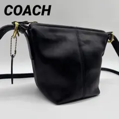 希少 OLD COACH ミニ バケツ ショルダー バッグ ネイビー 402
