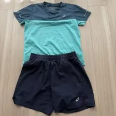 【Mサイズ】アシックス ランニングウェア 上下セット レディース