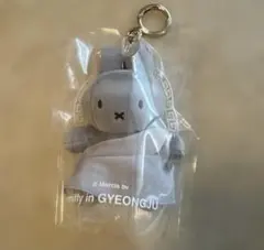 한국 한정 경주 미피 봉제 키 체인 석굴암