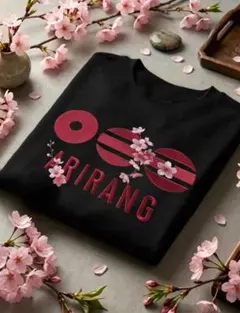 BTS ARIRANG Tシャツ ブラック 桜デザイン XLサイズ