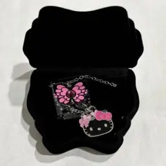サンリオ バタフライデザインシリーズ シークレットネックレス キティ 黒
