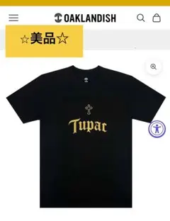 【美品☆】2Pac Tupac Tシャツ ブラックS ミュージシャンTシャツ　黒