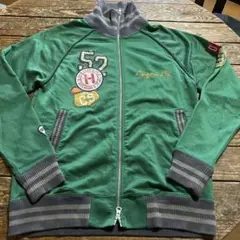 K mayer ZIP UPスポーツジャージスウェットグリーンLサイズ