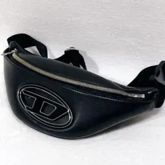 未使用品 DIESEL エンボスロゴ Dロゴ ボディバッグ ウエストポーチ