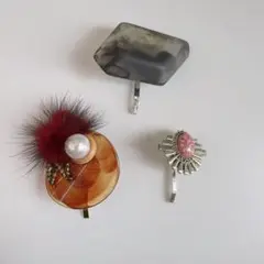 ポニーフック　3点 ヘアアクセサリー