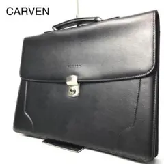 カルヴェン CARVEN ビジネスバッグ ブラック レザー
