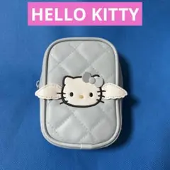 可愛い❤️ハローキテ❤️キルティングポーチ❤️ブルー❤️即購入OK❗️