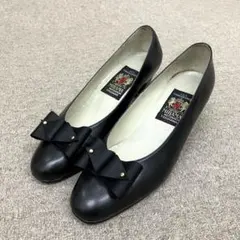 MIHAMA ミハマ パンプス ブラック リボン ♡のサムネイル