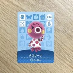 あつ森　どうぶつの森　アミーボカード　amiiboカード　タコリーナ