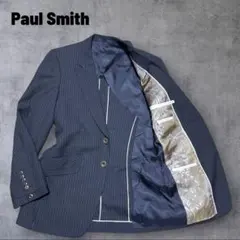 【美品】 Paul Smith ストライプ テーラードジャケット ブラック S