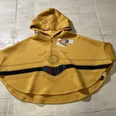 新品　110cm スターウォーズ　c3po なりきり　ハロウィン　 ポンチョ