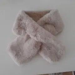 フェイクファーテイペット 裏ボア マフラー