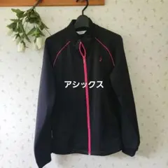 # アシックス フルジップアップパーカー ビッグロゴ#