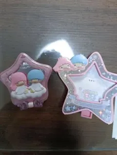 해피 세트 리틀 트윈 스타즈 별형 미러 2종 세트