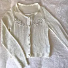 マーキュリーデュオ ニット ビジュー カーディガン