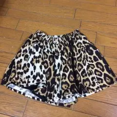 ヒョウ柄キュロットミニスカート