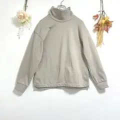 UNIQLO ユニクロ【S】長袖 ストレッチフリース タートルネックカットソー