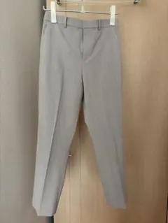 【UNIQLO】 スラックス/グレンチェック/センタープレス/ベージュ/M