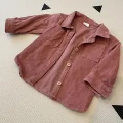 【h&m】コーデュロイシャツ　6-9m 74cm