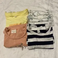 SIMPLE FREE ストライプTシャツ 80・90サイズセット