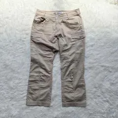 ルコックスポルティフ【9】カーゴクロップドパンツ ワッペンロゴ ゴルフ ベージュ