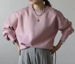 【新品・タグ付】バレルスリーブサイドリブニットプルオーバー/ボンジュールサガン