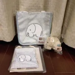 ミッフィー　くじ　3点セット　ゾウ トートバッグ/マスコット/巾着　B賞D賞F賞