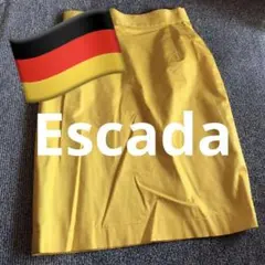 ③Escada バブリー　昭和レトロ　イエロー　黄色　タイトスカートのサムネイル