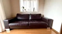 【美品】BoConcept 黒本革　モダンソファ I.D.V.2 ボーコンセプト