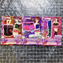 アイカツ　ピンクレオパードロゴベアトップ　紫吹蘭　プロモ　PC