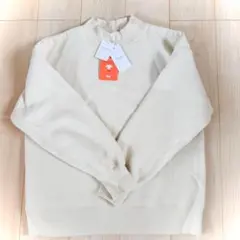 未使用 モックネック スウェット アイボリー F