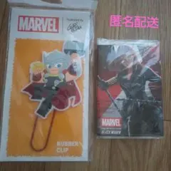 MARVEL THOR RUBBER CLIP ブラックウィドウ パタパタメモ