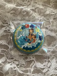 ディズニー 刺繍缶バッジ ビスケット2 リロ&スティッチ Disney