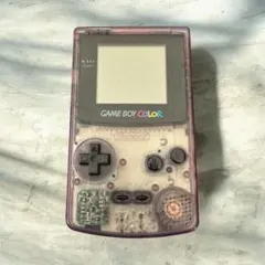 GAME BOY COLOR クリアパープル 本体　ジャンク ゲームボーイカラー