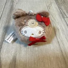 サンリオ　起き上がりぬいぐるみマスコット　 ラテクマバージョン　キティ