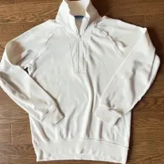 COLLISION ハーフジップ体操服 ホワイト140cm