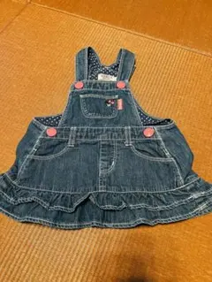 最終値下げ売り切り‼︎ミキハウス♡デニム ジャンパースカート