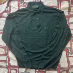 FRED PERRY イギリス製　100%ラムウール　ニット　ポロシャツ