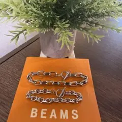 新品２点セット　BEAMS シルバーチェーンブレスレット