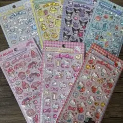 7枚 サンリオ コンプリート キティちゃん クロミちゃん ハンギョドン