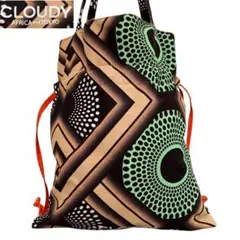 美品 CLOUDY 2way アフリカンバディック アルファバッグ トートバッグ