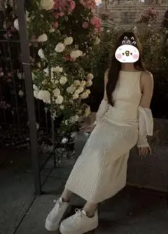キャミワンピース アイボリー