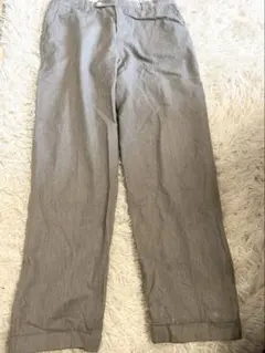美品 HUMAN WOMAN ヒューマンウーマン カジュアルパンツ グレー M