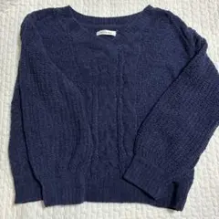 RewdeRew　ニット　ネイビー　トップス　ルゥデルー