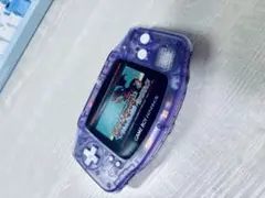ゲームボーイアドバンス本体(IPS液晶に取り替え済み)ポケモンファイアレッド付き
