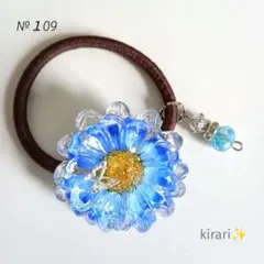 【再販×】レジン　ヘアゴム　紫陽花とリボン　水色＆ミントグリーン◡̈♥︎ レジンヘアゴムドライフラワー紫陽花ミントグリーンリボンチャーム