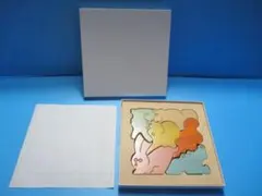 美品◎どうぶつ木製パズル◎ハンドメイド