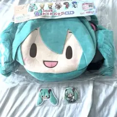 モ*ト様 セガラッキーくじ　ふわぷち　初音ミク A賞　ぬいぐるみ トートバッグ