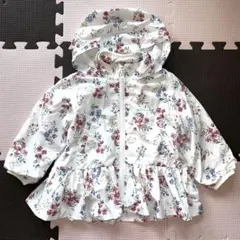 プティマイン　【花柄フリル付き　ペプラム　ウィンブレ　90】