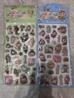 ラブブ　ラブブシール　ボンボンドロップシール　立体シール　夜行シール